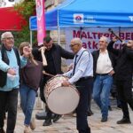 Maltepe’de, Cumhuriyet’in 103. yılında mübadil davulu çalındı